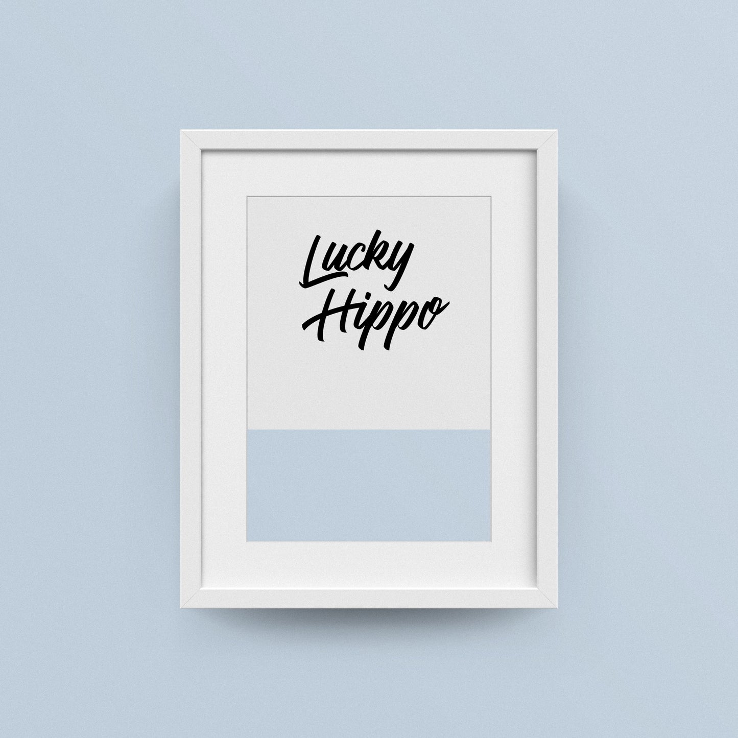 Lucky Hippo - No.30 - Weiches Blau