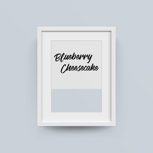 Blueberry Cheesecake - No.07 - Kühles Blau