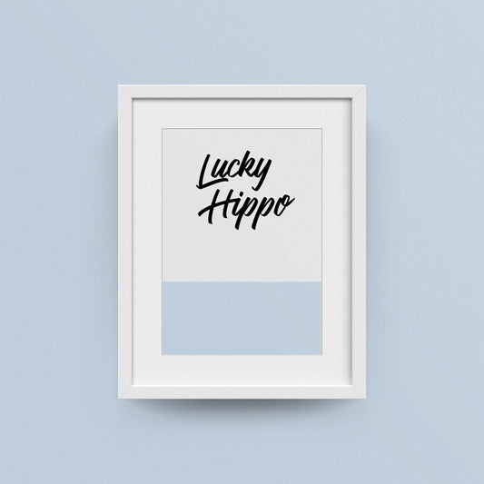 Lucky Hippo - No.30 - Weiches Blau